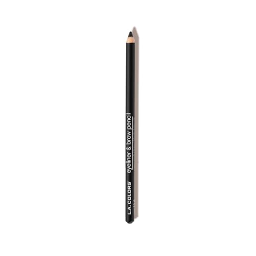 L.A. Colors 7" Eyeliner & Brow Pencil, Very Black, 0.05 Ounce Beauty & Personal Care L.A. COLORS