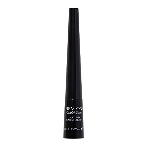 Revlon Liquid Eyeliner, ColorStay Eye Makeup, Waterproof, Smudgeproof, Stocking Stuffer for Her, Longwearing with Ultra-Fine Tip, Blackest Black Beauty & Personal Care REVLON