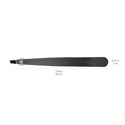 Amazon Basics Slant Tip Tweezer - Professional Stainless Steel Tweezer for Effective Hair Removal, Ideal for Daily Beauty Regimen, with Travel Case Beauty & Personal Care Amazon Basics
