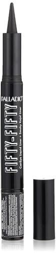Palladio Fifty-Fifty Eye Liquid Liner, Dual Ended, Professional Eye Styling, Ultra-Soft Kajal crayon and Super Precise Fiber Tip Liner, Smoky Beauty & Personal Care Palladio