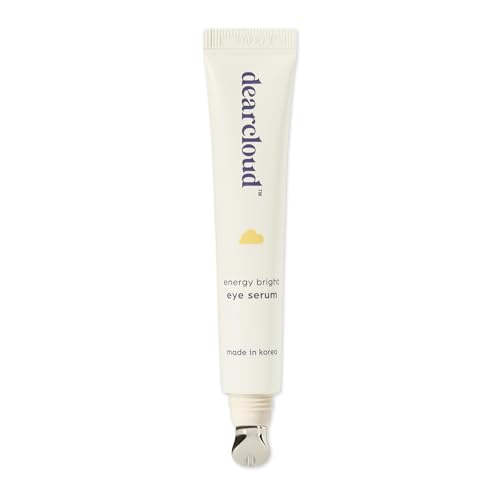 dearcloud Energy Eye Serum - Under Eye Serum for Puffiness and Bags with Vitamin C & Dipeptide-2 - Korean Skincare for Dark Circles (.68 fl oz) Beauty & Personal Care dearcloud