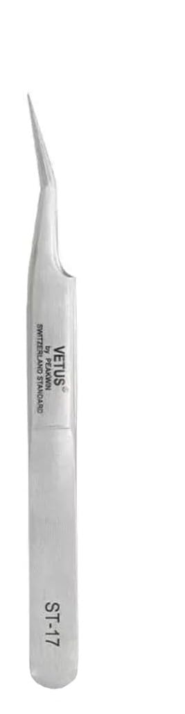 Alluring Slighty Curved St-17 Tweezers for Eyelash Extension By Vetus Beauty and Personal Care Alluring