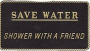 BERNARD ENGRAVING Fun Plaque (Save Water Shower With A Friend) Co. Beauty & Personal Care BERNARD ENGRAVING