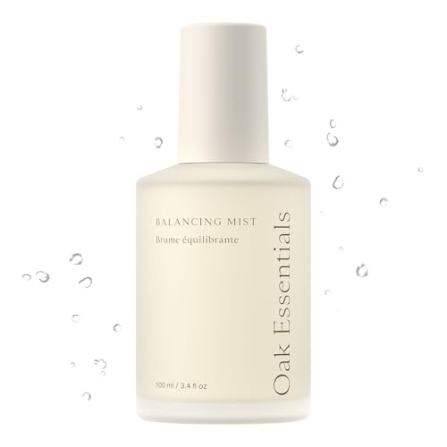 Oak Essentials Balancing Mist, Ultra-Fine Hydrating Toner Spray for Face and Body, Rose Water Face Mist with Aloe and Glycerin, 3.4 Fl Oz Beauty & Personal Care Oak Essentials