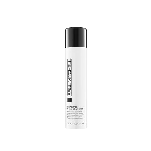 Paul Mitchell Super Clean Extra Hairspray, Long-Lasting, Firm Hold + Dry Finish, For All Hair Types, 9.5 oz Beauty & Personal Care Paul Mitchell