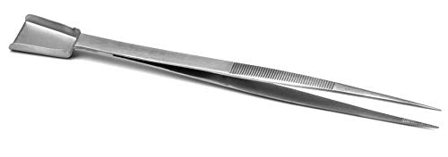 Diamond Tweezer with Scoop For Stones Bead Work Gemologist Tweezers Shovel End By JTS Beauty & Personal Care JTS
