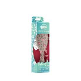 Wet Brush Kids Detangler Hair Brushes - Midi Hearts - Detangling Brush with Ultra-Soft IntelliFlex Bristles Glide Through Tangles with Ease -