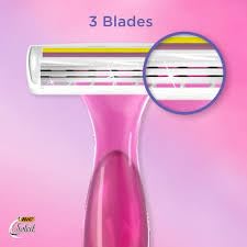 BIC Soleil Color Collection Disposable Razors for Women, 16-Count, 3 Blades - Premium Shaving Razor Set with Aloe Vera and Vitamin E Lubricating Strip Beauty & Personal Care BIC