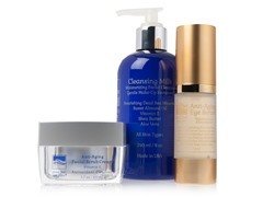 Dead Sea Spa Care Anti-Aging Eye Serum, Anti-Aging Facial Scrub Cream and Cleansing Milk Beauty & Personal Care Dead Sea Spa Care