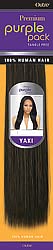 Outre Premium 100% Human Hair Weave PURPLE PACK YAKI 10" (T1B/27)