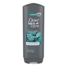 Dove Men + Care Blue Eucalyptus + Birch 24hr Nourishing Micromoisture Body + Face Wash 18 fl oz 532 mL Beauty & Personal Care Dove