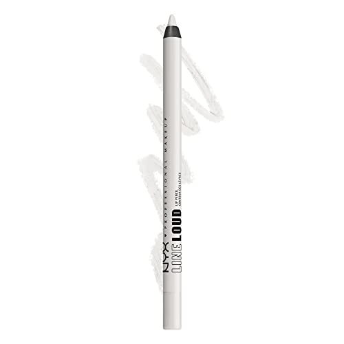 NYX PROFESSIONAL MAKEUP Line Loud Lip Liner, Longwear and Pigmented Lip Pencil with Jojoba Oil & Vitamin E - Gimme Drama (White) Beauty & Personal Care NYX PROFESSIONAL MAKEUP