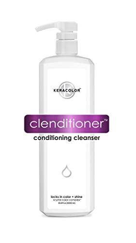 KERACOLOR Clenditioner Cleansing Conditioner Color Safe Prevents Fade - Replaces Your Shampoo, Keratin Infused, 33.8 Fl Oz Beauty & Personal Care KERACOLOR