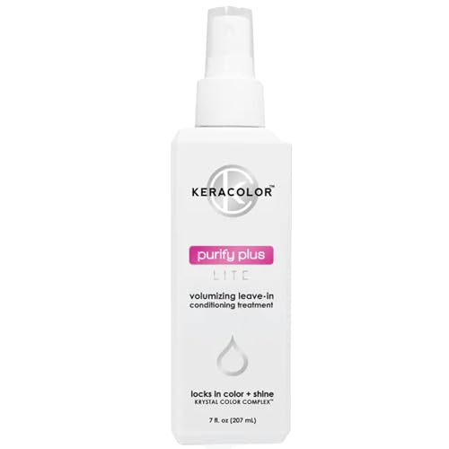 Keracolor Purify Plus Lite Leave-In Conditioning Treatment for Fine to Medium Hair, Detangling, Neutralizes Hard Minerals, Color-Safe, 7 Fl Oz Beauty & Personal Care KERACOLOR