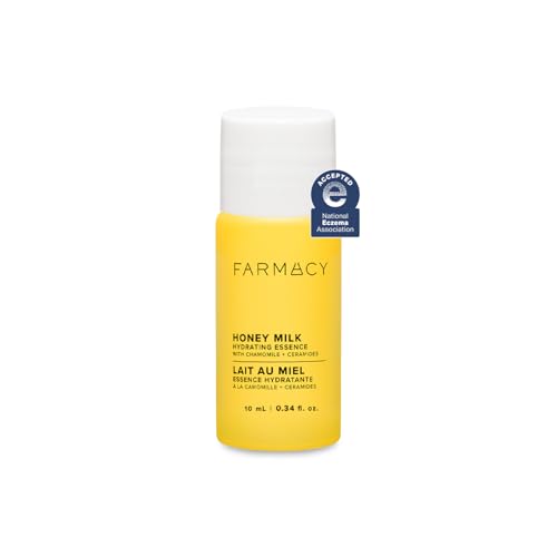 Farmacy Honey Milk Face Essence - Hydrating Milky Toner with Honey, Ceramides, Chamomile + Aloe - Helps Strengthen Skin Barrier + Replenish Moisture Beauty & Personal Care Farmacy