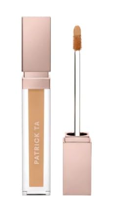 Patrick Ta MAJOR SKIN Soft Blur Brightening Concealer, Liquid, Luminous Finish, Hydrating, for Face Makeup, Golden Medium to Tan (Medium Golden Warm