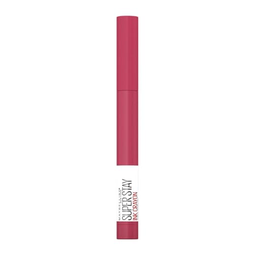 Maybelline New York Superstay Matte Ink Crayon Longlasting Pink Lipstick with Precision Applicator 80 Run The World, 22.0 ml
