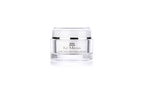 Le Mieux 24 Hr. Age Defying Cream - Hydrating Facial Moisturizer with Hyaluronic Acid & Peptides, Rich Anti-Aging Face Cream, No Parabens or Sulfates