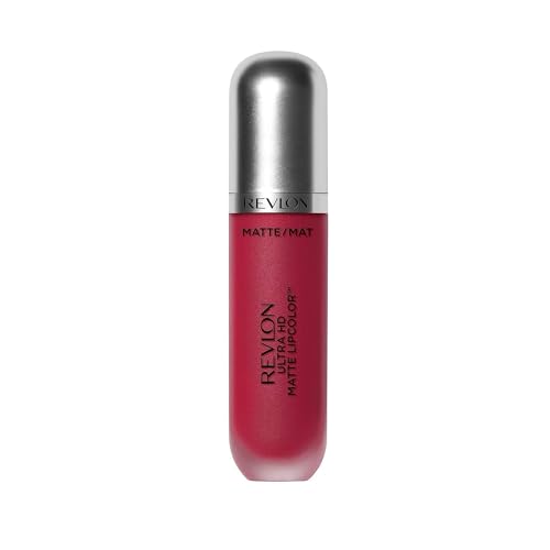 Revlon Ultra HD Matte Lipcolor, Velvety Lightweight Matte Liquid Lipstick in Pink, Obsession (605), 0.2 oz Beauty & Personal Care REVLON