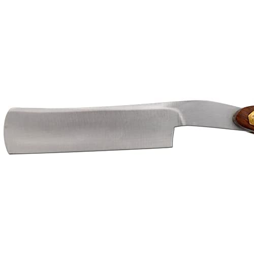 Old Ram Straight Razor - Straight Edge-Razor Red Wood & Bone Handle- Sharp - High Hardness Stainless Steel Cutthroat Straight Edge Blade - Barber Beauty and Personal Care Old Ram