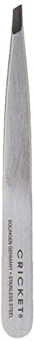Cricket Beauty Hardware Pro Slant Tweezers - Stainless Steel Hair Removal Tool for Professional Plucking, Eyebrows, Facial Hair, and Ingrown Hair Beauty & Personal Care Cricket