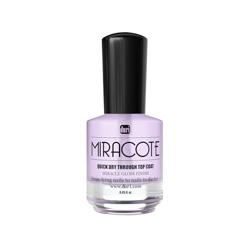 duri Miracote Quick-Dry Top Coat - High Gloss Finish, Chip Resistant, Long Wear - Nail Polish Protector for Strength and Growth | Pack of 1