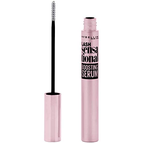 Maybelline Lash Sensational Boosting Eyelash Serum & Washable Mascara Set, Blackest Black