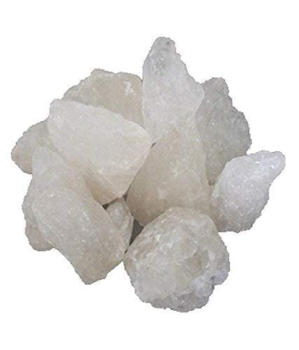 FLFWLASS-Alum Stone Block - White Alum Crystal Rock - Phitkari Crystal Stone of Alumbre - Natural Piedra de Alumbre Alum Stone - Shaving Stone Chunks Beauty and Personal Care FLFWLASS