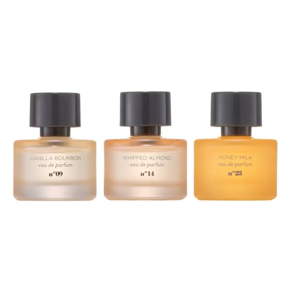 MIX:BAR Mini Perfume Set for Women - Eau de Parfum Splash Dabber Trio 3pc Gift Set (Vanilla Bourbon, Whipped Almond, Honey Milk) - Travel Size Beauty & Personal Care MIX:BAR
