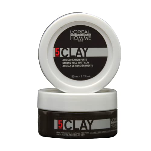 L'Oréal Professionnel Paris Men’s Styling Clay - For All Hair Types, Provides Strong Hold and Matte Finish Beauty & Personal Care L'Oréal Professionnel Paris