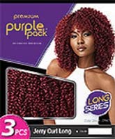 Outre Human Hair Blend Purple Pack 3PCS JERRY CURL LONG (DR425)
