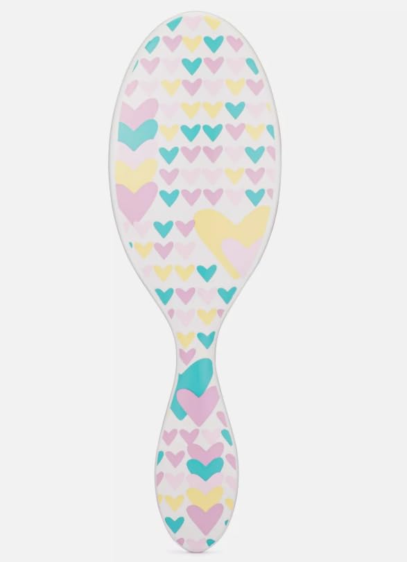 Wet Brush Kids Detangler Hair Brushes - Midi Hearts - Detangling Brush with Ultra-Soft IntelliFlex Bristles Glide Through Tangles with Ease -