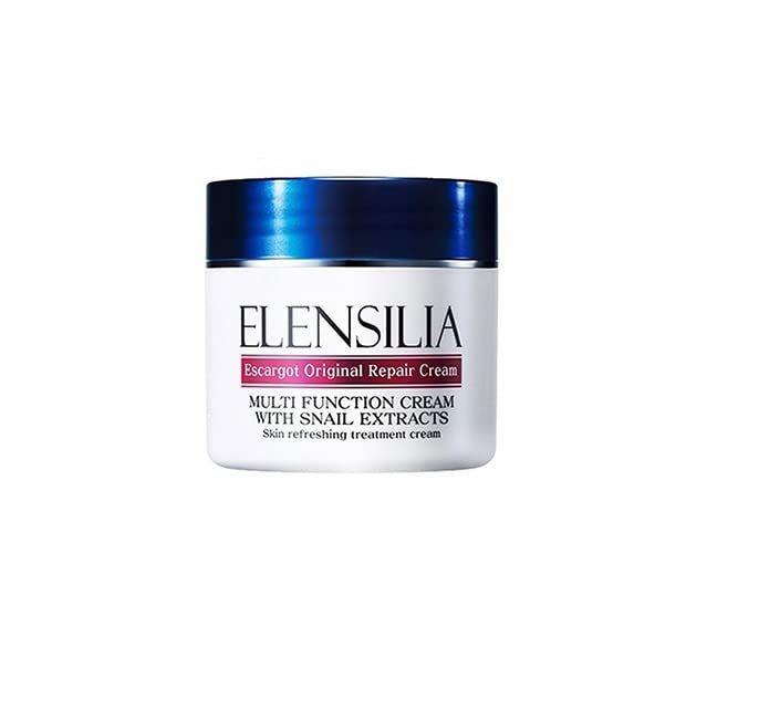 Korean Cosmetics Elensilia Escargot Original Repair Cream with Snail Extracts 50g+Escargot seaweed soap Beauty & Personal Care Elensilia