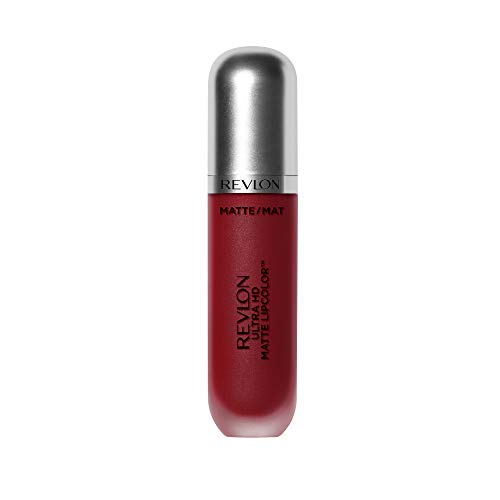 Revlon Ultra HD Matte Lipcolor, Velvety Lightweight Matte Liquid Lipstick in Red / Coral, Romance (660), 0.2 oz Beauty & Personal Care REVLON