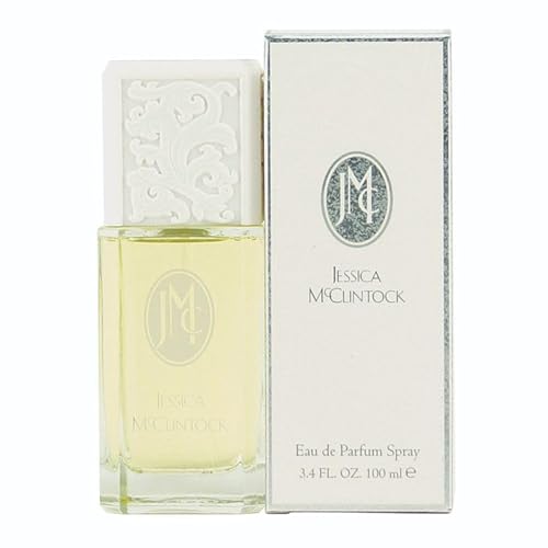 Jessica McClintock Eau De Parfum Spray for Women, 3.4 oz - Fruity Floral Fragrance with Citrus, Ylang Ylang, Rose, Jasmine & Musk, Long-Lasting