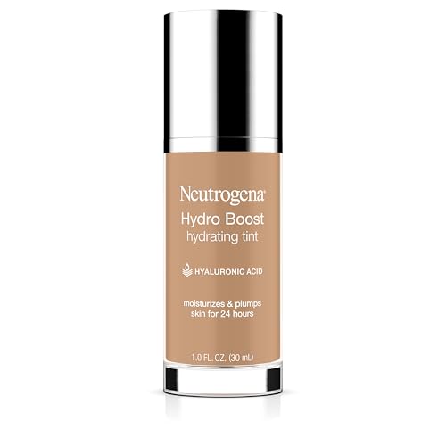 Neutrogena Hydro Boost Hydrating Tint Foundation Makeup for Dry Skin, with Hyaluronic Acid, Lightweight Oil-Free Water Gel, Non-Comedogenic, 60 Beauty & Personal Care Neutrogena