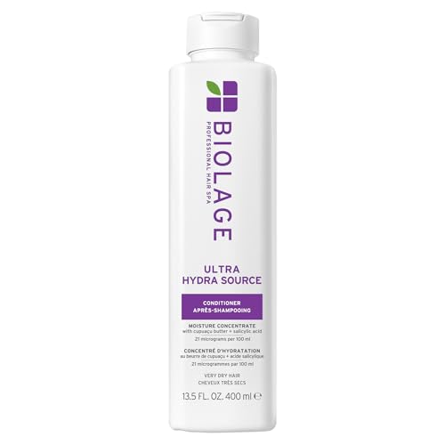 Biolage Ultra Hydra Source Conditioning Balm | Deep Hydrating Conditioner | Renews Hair's Moisture | For Very Dry Hair | Silicone-Free | Vegan | Salon Beauty & Personal Care Biolage