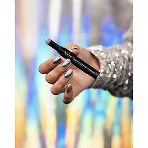 Gelish Chrome Stix Metallic Nail Art Powder: Silver Holographic, 0.5g