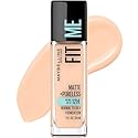 Maybelline Fit Me Matte + Poreless Liquid Oil-Free Foundation Makeup, Ivory, 1 Count (Packaging May Vary) Beauty & Personal Care MAYBELLINE