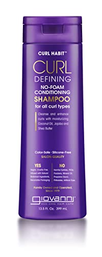 GIOVANNI Curl Habit Curl Defining No Foam Conditioning Shampoo, 13.5 oz