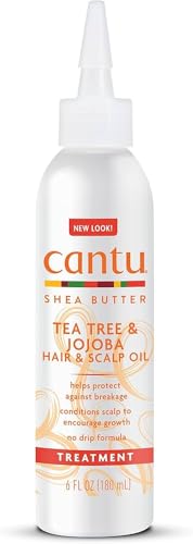 Cantu Shea Butter Tea Tree & Jojoba Hair & Scalp Oil 6 Ounce (180ml) (2 Pack) Beauty & Personal Care Cantu