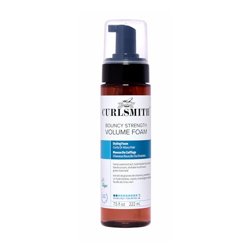 CURLSMITH - Bouncy Strength Volume Foam, Styling Foam for Curly & Wavy Hair, Light Hold (7.5 fl oz) Beauty & Personal Care CURLSMITH