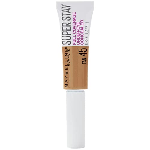 Maybelline New York Super Stay Super Stay Full Coverage, Brightening, Long Lasting, Under-eye Concealer Liquid Makeup Forup to 24H Wear, With Paddle