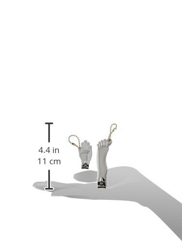 Kikkerland Hand and Foot Nail Clippers Set, Silver Beauty & Personal Care Kikkerland