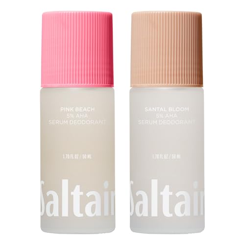 Saltair Serum Deodorant Signature Scents 2 Pack. 5% AHA Formula. Lactic Acid and Mandelic Acid Deodorant. Aluminum Free Odor Control for Women Beauty and Personal Care Saltair Default Title