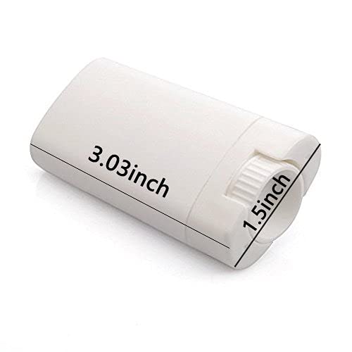 15ML White Empty Plastic Oval Homemade Lip Balm Tubes Lipstick Tube Deodorant Tubes Containers 10PCS Beauty and Personal Care IMIROOTREE