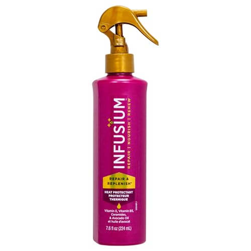 Infusium Repair and Replenish Heat Protector - Nourishing Heat Protection Spray for Hair with Vitamin E and Avocado Oil - Moisture Lock - 7.6 oz Beauty & Personal Care Infusium