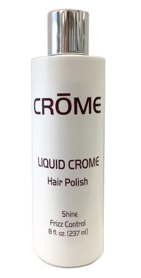 Crome Hair Serum 8 oz - Liquid Hair Polish for Taming and Styling Frizzy Hair - Alcohol Free Moisturizer with Heat and 8 Fl Oz (Pack of 1) Beauty & Personal Care Crome