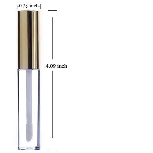 J.B.Y JUST BE YOURSELF 30 Plastic PET Lip Gloss Tubes 10ML Balm Container Clear Stopper Multi Color Lot (Gold) Beauty & Personal Care J.B.Y JUST BE YOURSELF