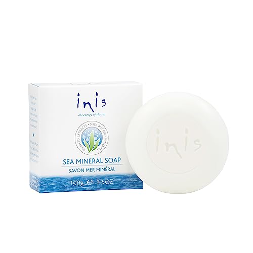 Inis the Energy of the Sea - Sea Mineral Soap Bar for Women and Men, Triple-Milled Bar Soap with Shea Butter, Sea Salt and Seaweed, Clean Ocean Fresh Beauty & Personal Care Inis the Energy of the Sea